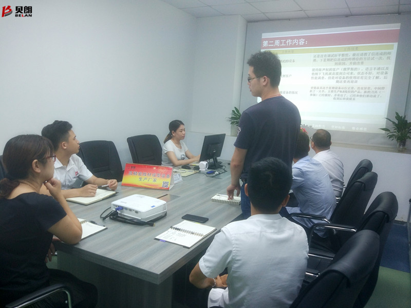 貝朗自動化折線機(jī)—周例會現(xiàn)場